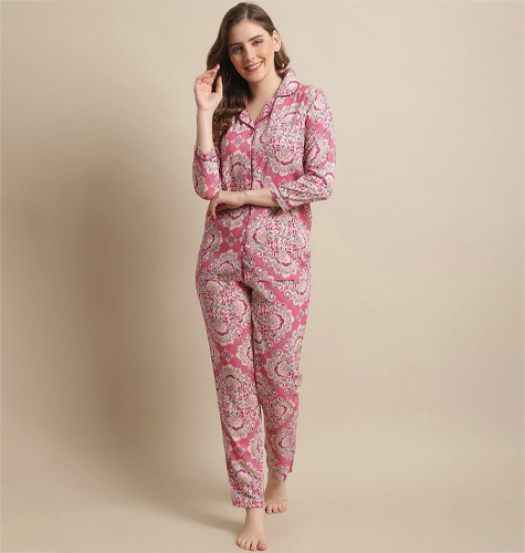 Women Printed Night Suit
